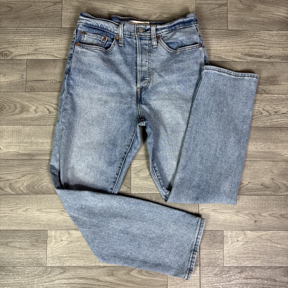 Levi's Light Wash Blue Straight Leg Jeans